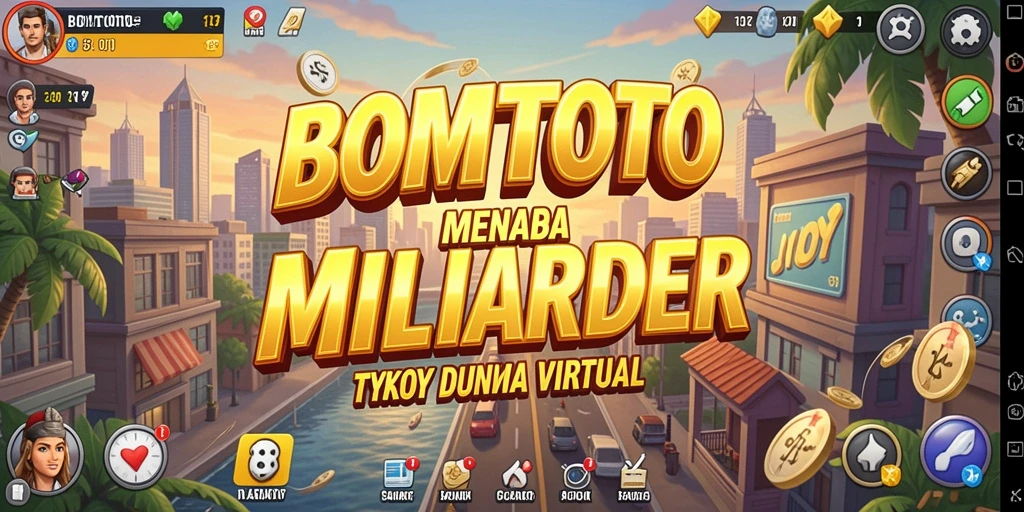 Screenshot utama BOMTOTO menampilkan gameplay Tycoon yang menarik.