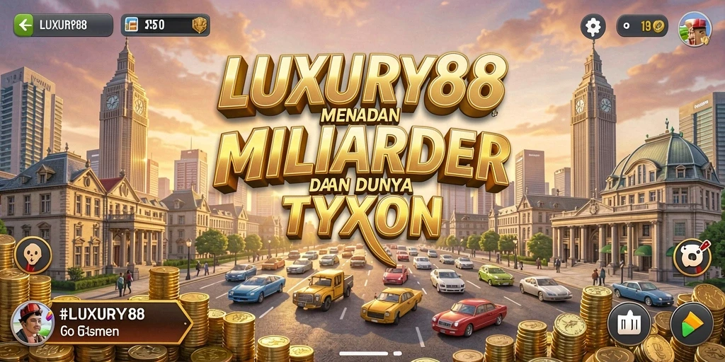 Screenshot utama LUXURY88 menampilkan gameplay seru dan grafis menarik.