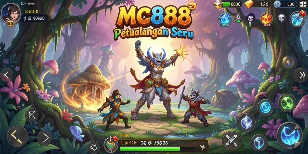 Tampilkan gameplay seru dan eksplorasi dalam MC888.