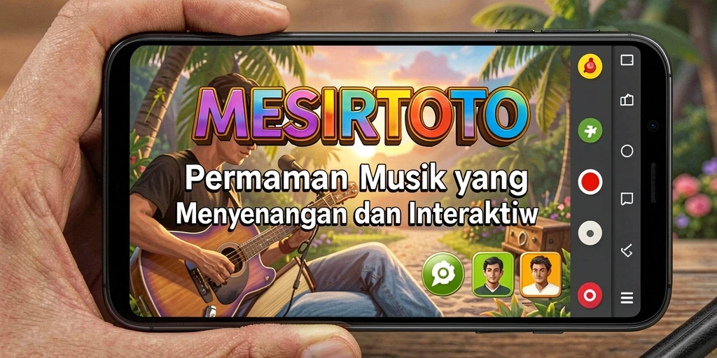 Tangkapan layar gameplay MESIRTOTO yang menampilkan interaksi musik yang seru.