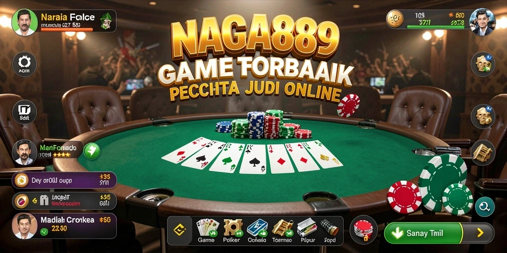 Tampilan gameplay NAGA889 yang menarik dengan suasana poker yang realistis.