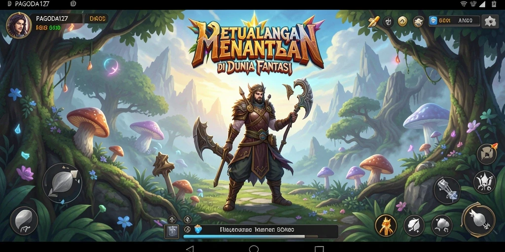 Screenshot menampilkan gameplay Adventure di PAGODA127 dengan pemandangan yang memukau.