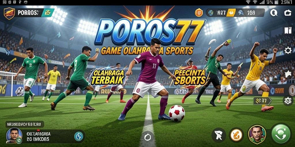 Screenshot POROS77 menunjukkan aksi seru dalam permainan olahraga yang menarik.