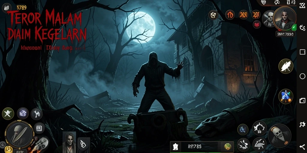 Screenshot gameplay RR789 dengan suasana Horror yang menegangkan.