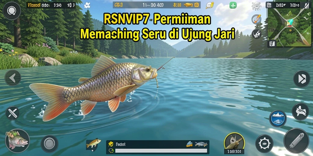 Tangkapan ikan menakjubkan di RSNVIP7, menunjukkan momen keseruan gameplay.