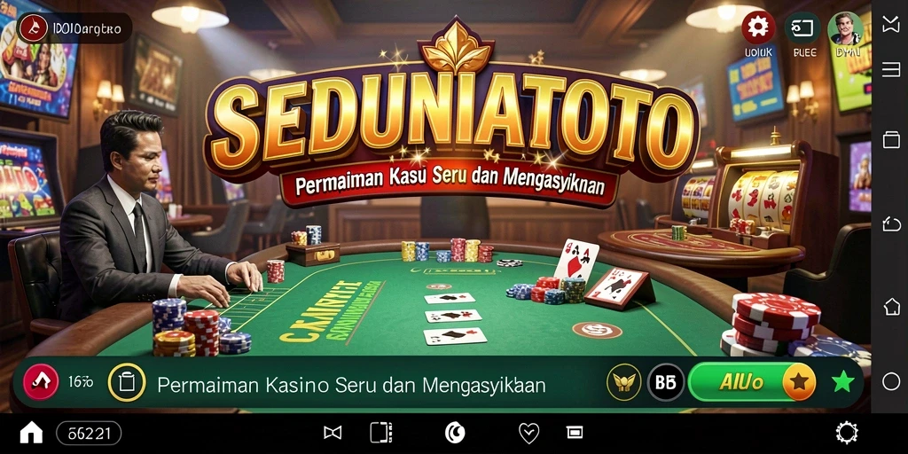 Tampilan menarik gameplay Kasino di SEDUNIATOTO yang mengasyikkan.