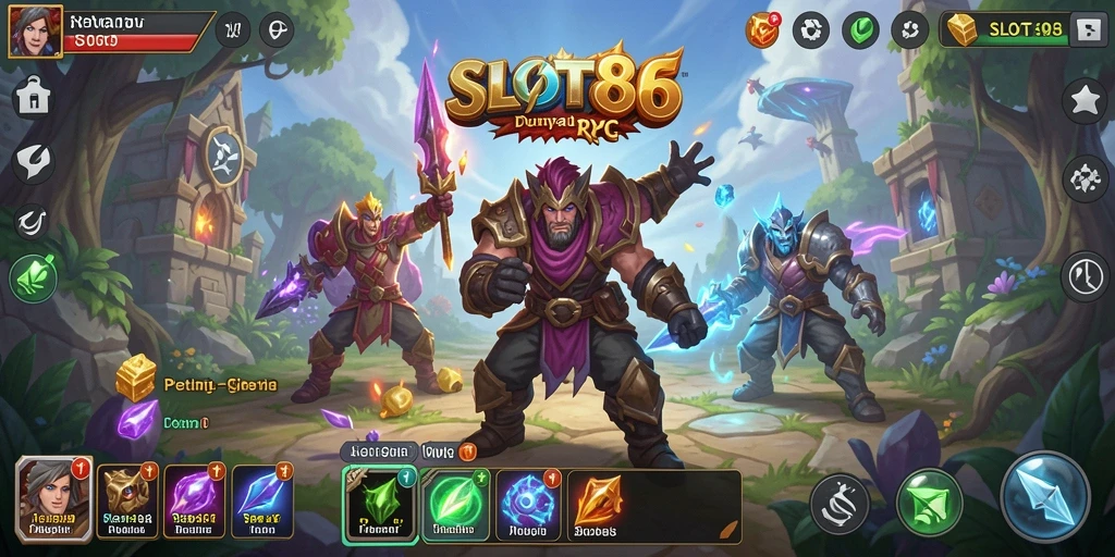 Tampilan seru dalam gameplay RPG SLOT88 yang penuh aksi.